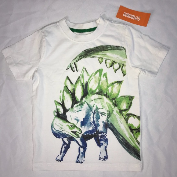 Gymboree Other - NWT Gymboree Dinosaur stegosaurus white shirt 2T